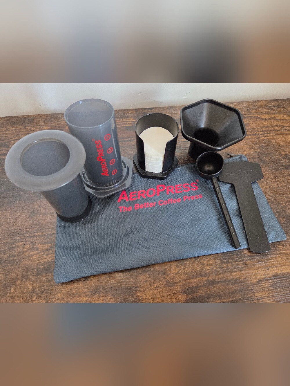 Aeropress Coffee Maker Original Portable With Storage Bag